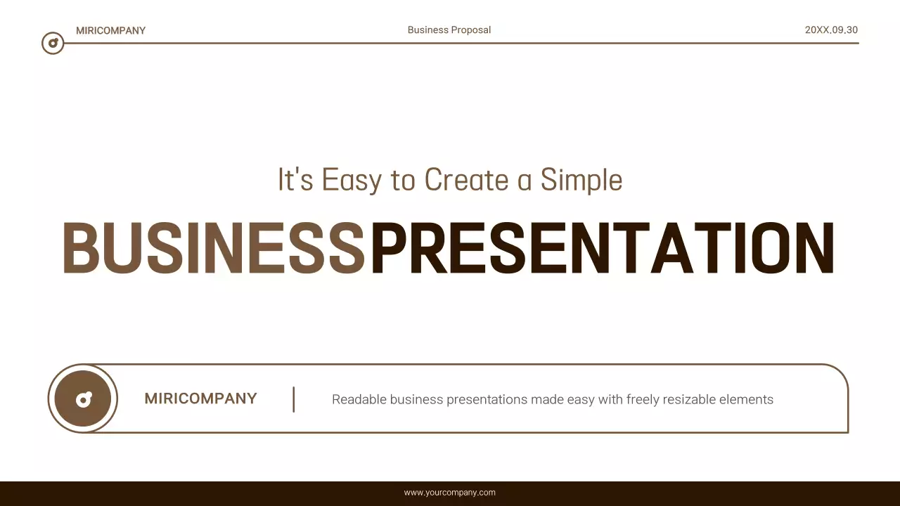 Brown Minimal Business Guide Presentation