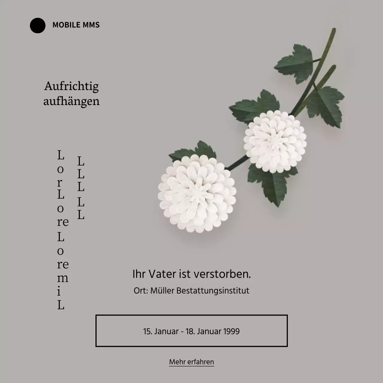 Herzliches Beileid