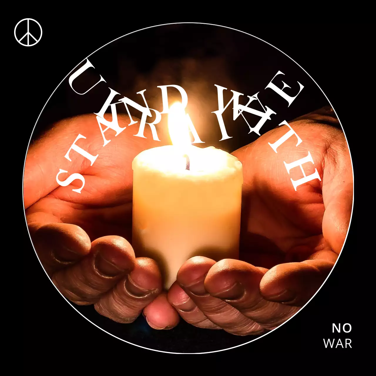 Postagem do Instagram sobre o anúncio da paz minimalista negra