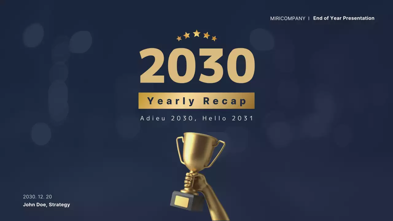 Navy Professional Year-End Report Presentation