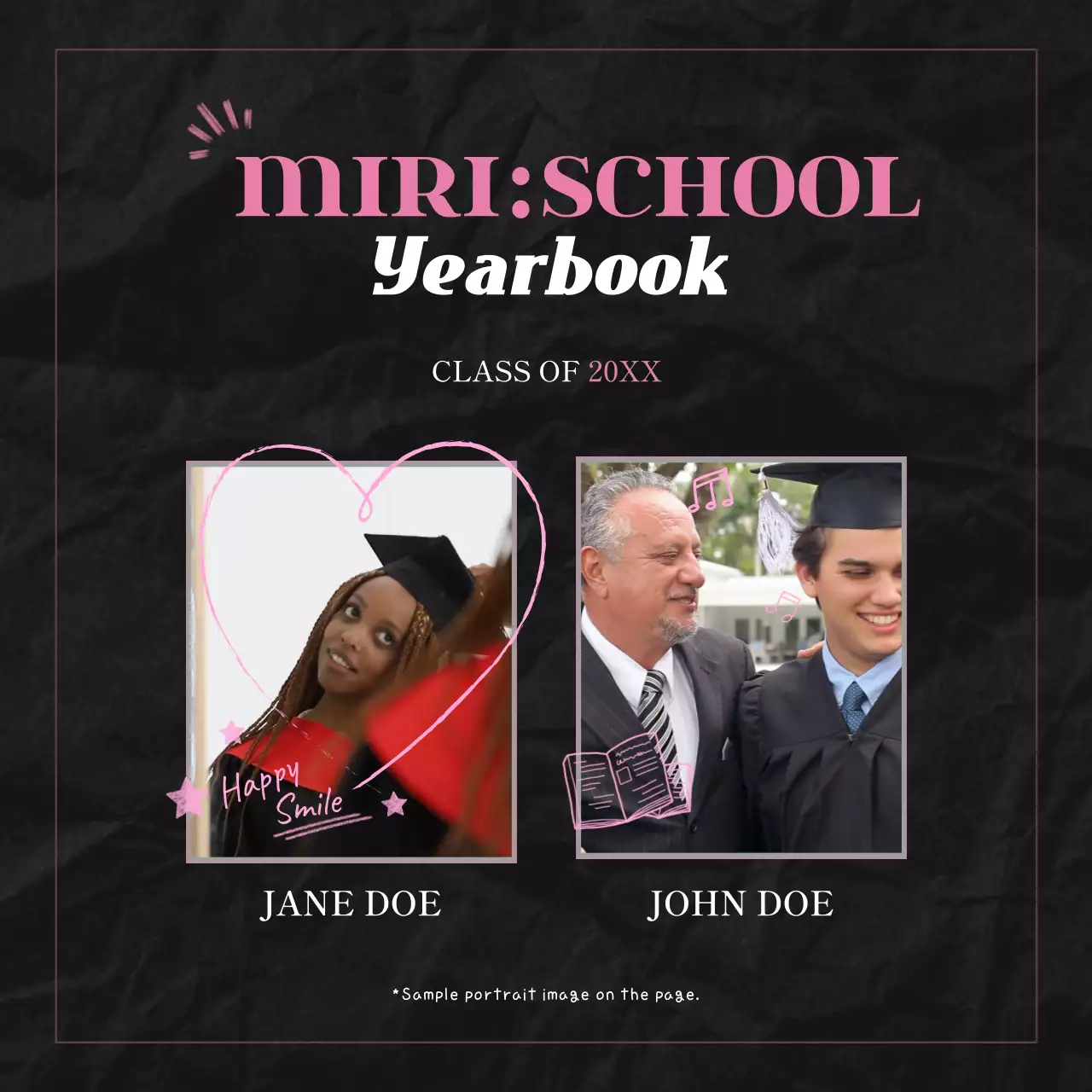 블랙의 키치한 느낌이나는 졸업앨범 영상