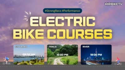 Yellow Modern Bike Advertisement YouTube Thumbnail