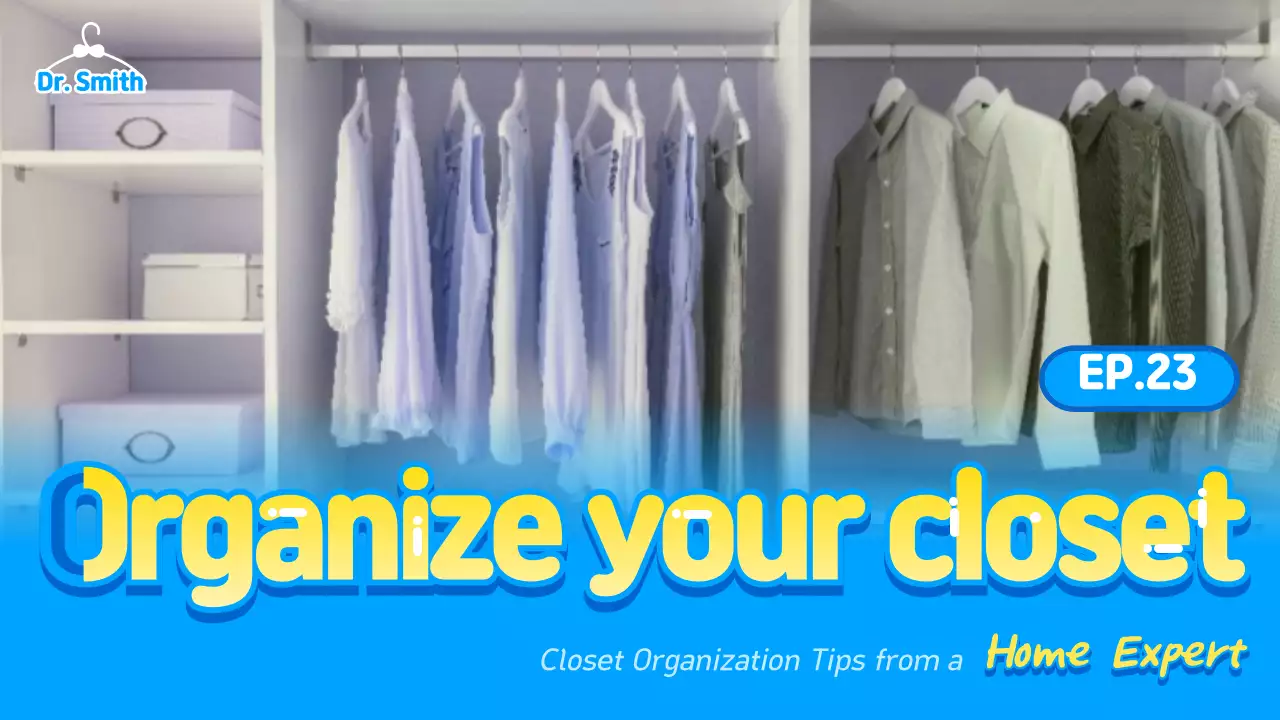 Blue Modern Closet Guide YouTube Thumbnail