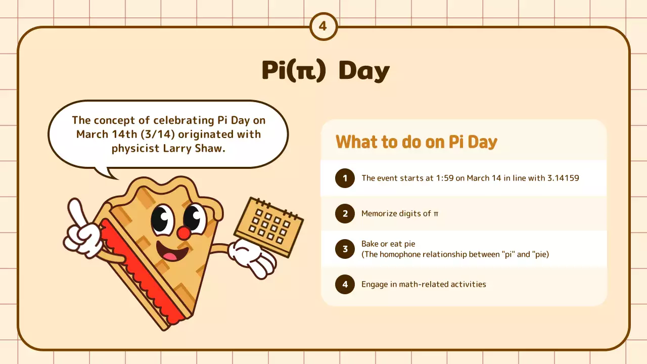 Cute Cartoon Circumference Training in Beige and Brown