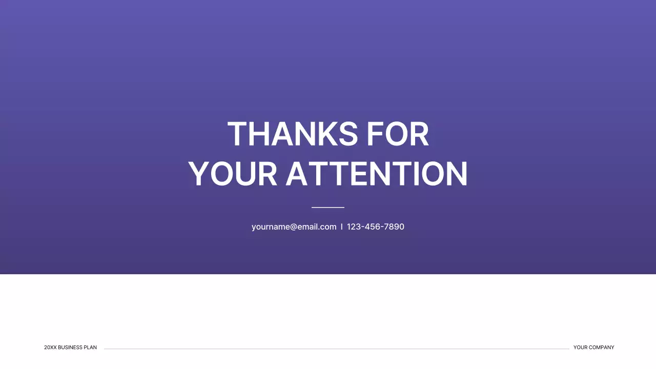 Purple Modern Business Plan Presentation