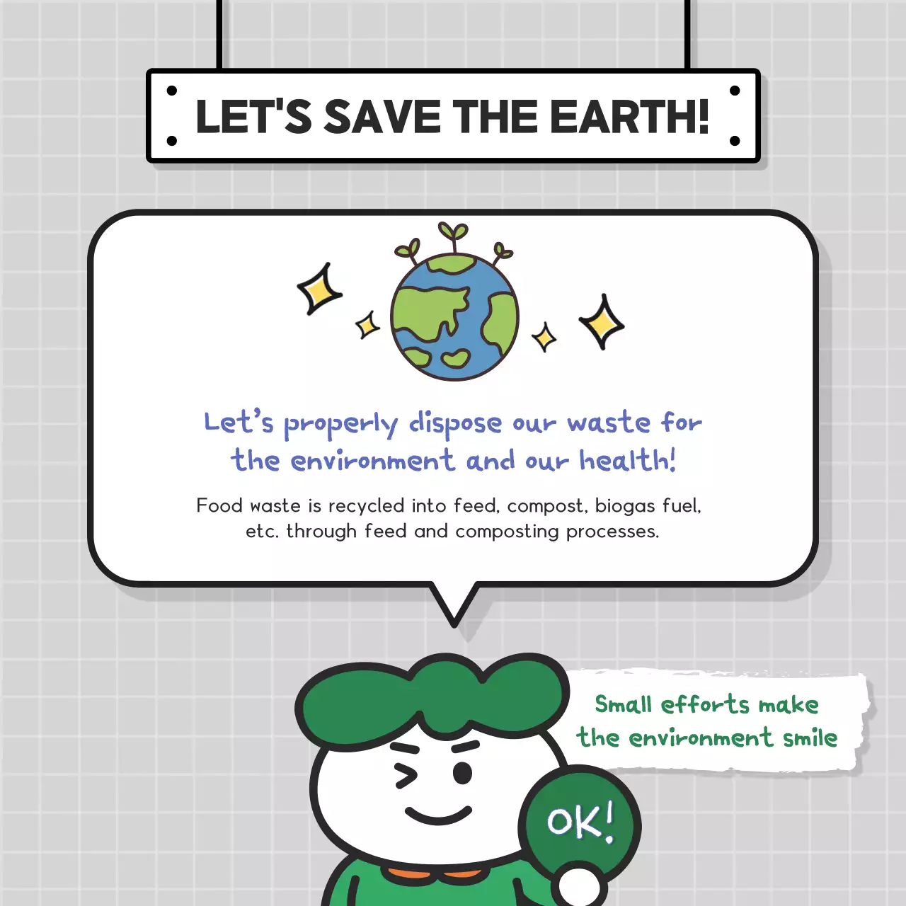 Green Simple Waste Guide Instagram Carousel