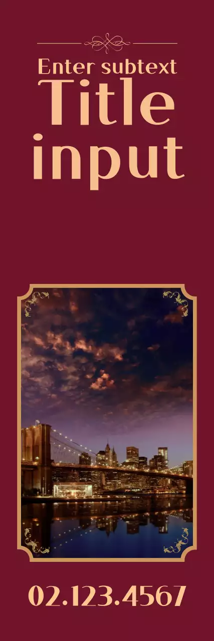 Spanduk Pengumuman Acara Minimal Biru