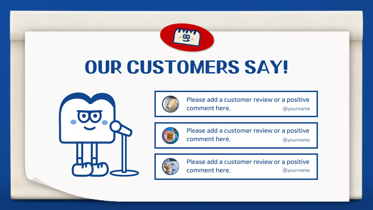 Blue Modern Bakery Portfolio Presentation