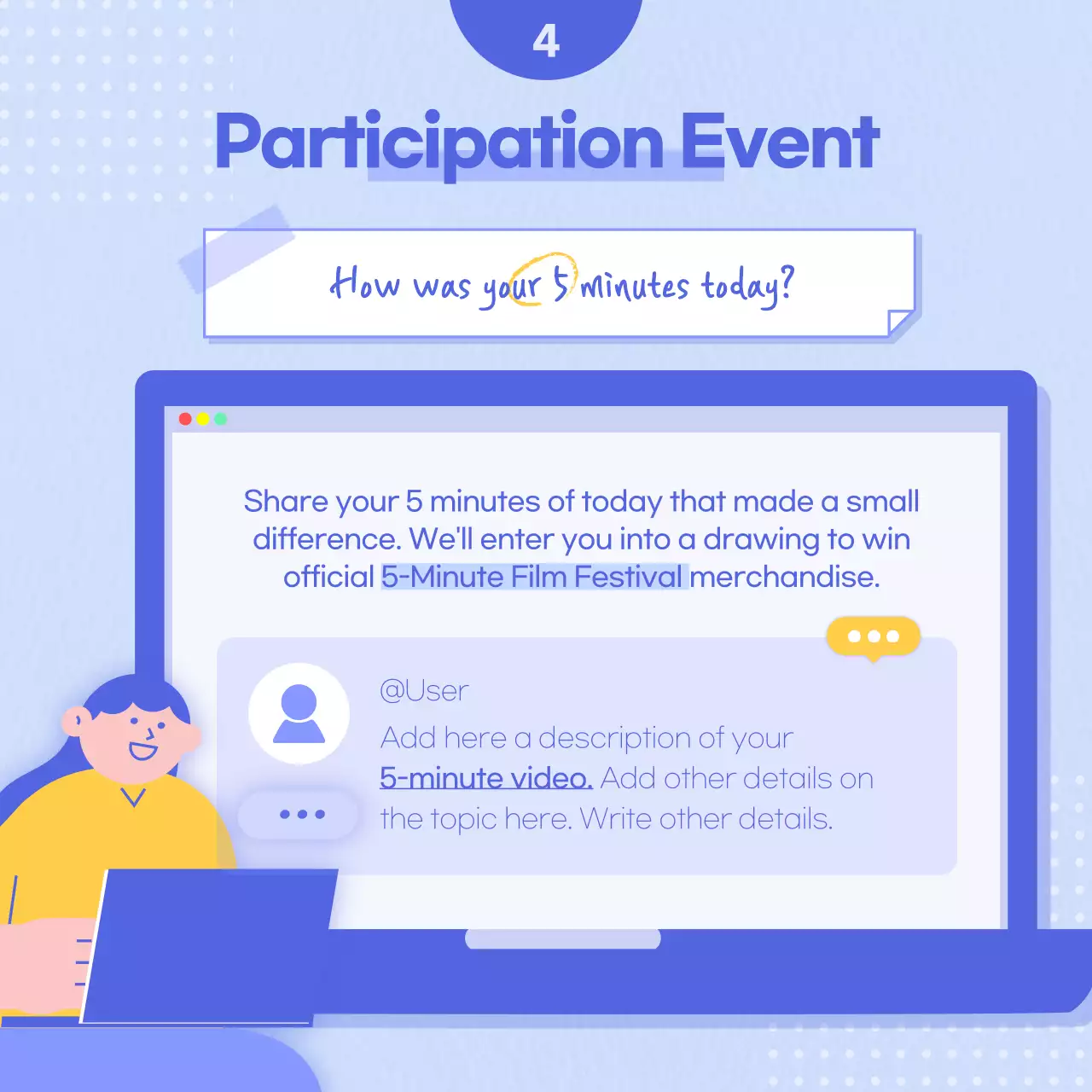 Carrossel do Instagram de recrutamento da Blue Modern Film