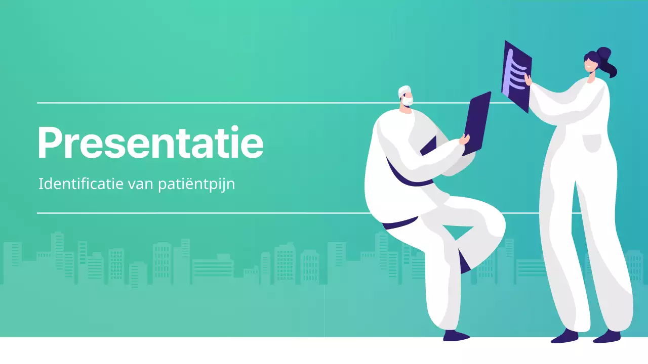 Presentatie voor verpleegkundeles met nadruk op groene illustraties