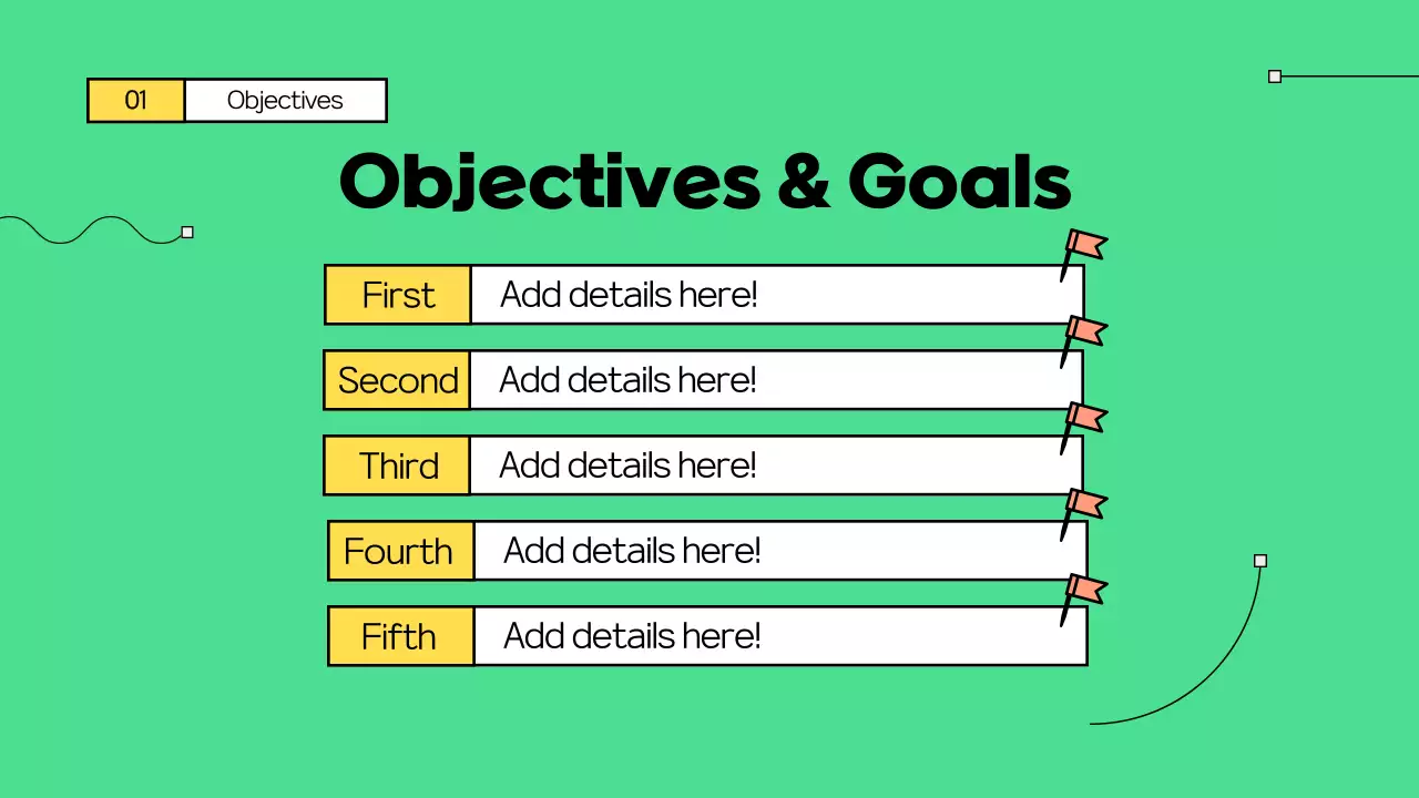 초록색과 노랑색의 학교 수업 테마