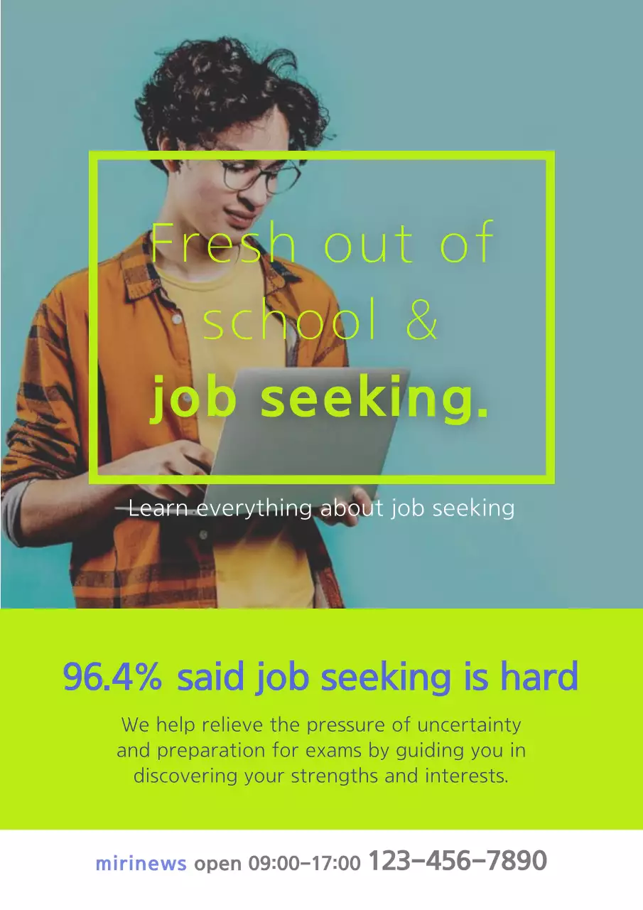 Green Trendy Job Guide Poster