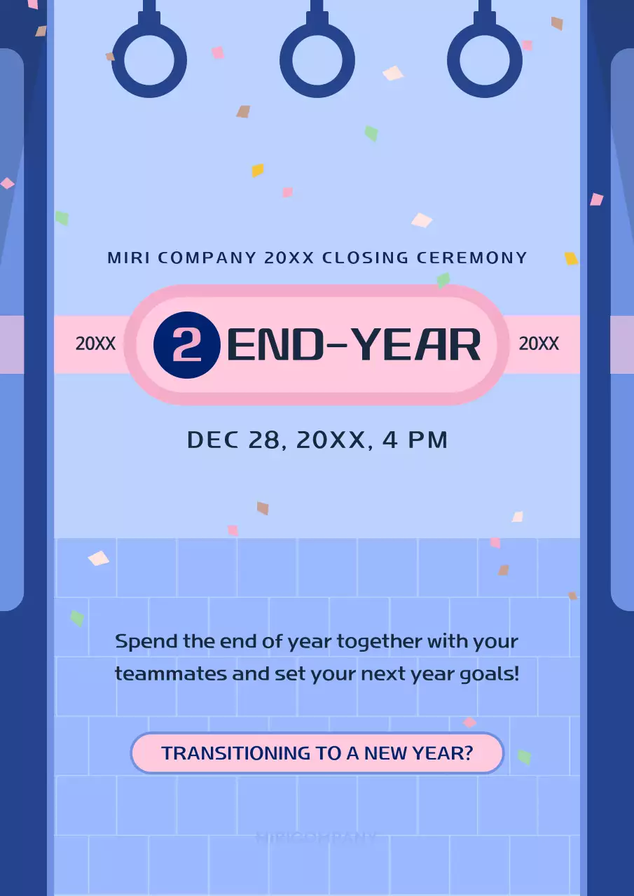 Blue Modern Event Invitation Poster