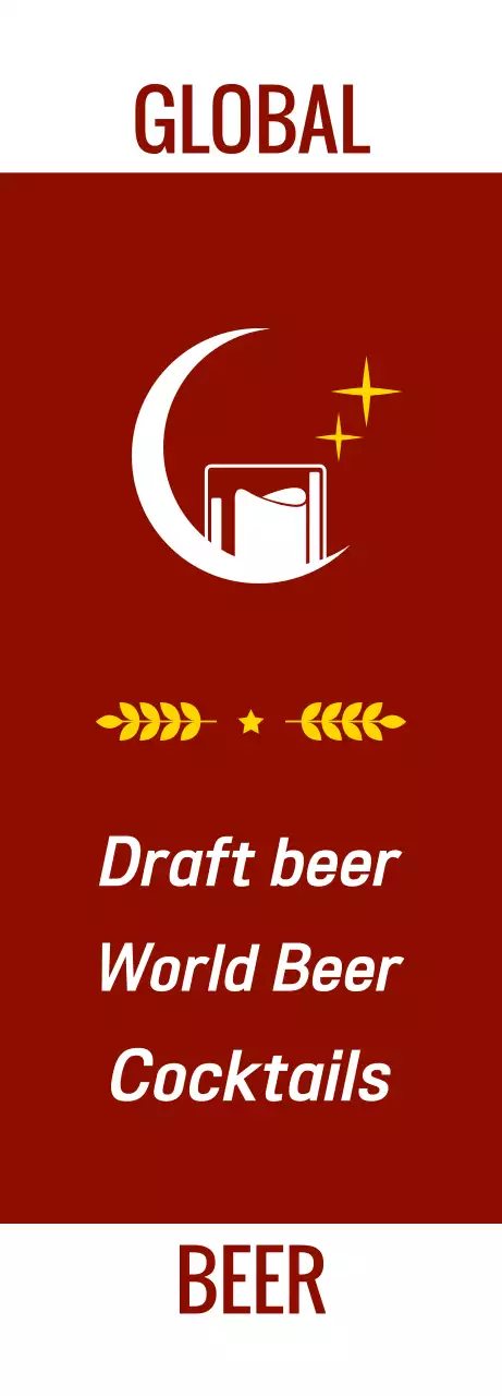 Pub emocional com fotografias e logótipo de vinho e cerveja branca