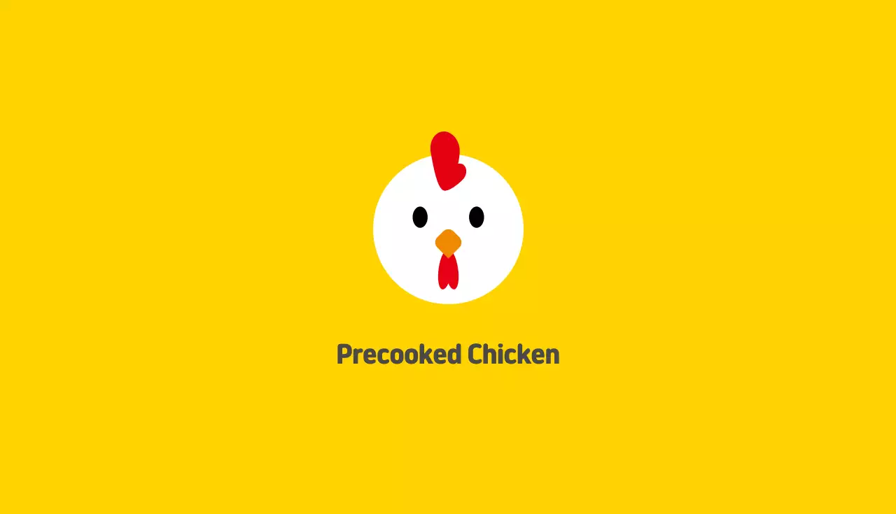 Kartu Nama Iklan Ayam Kuning Sederhana