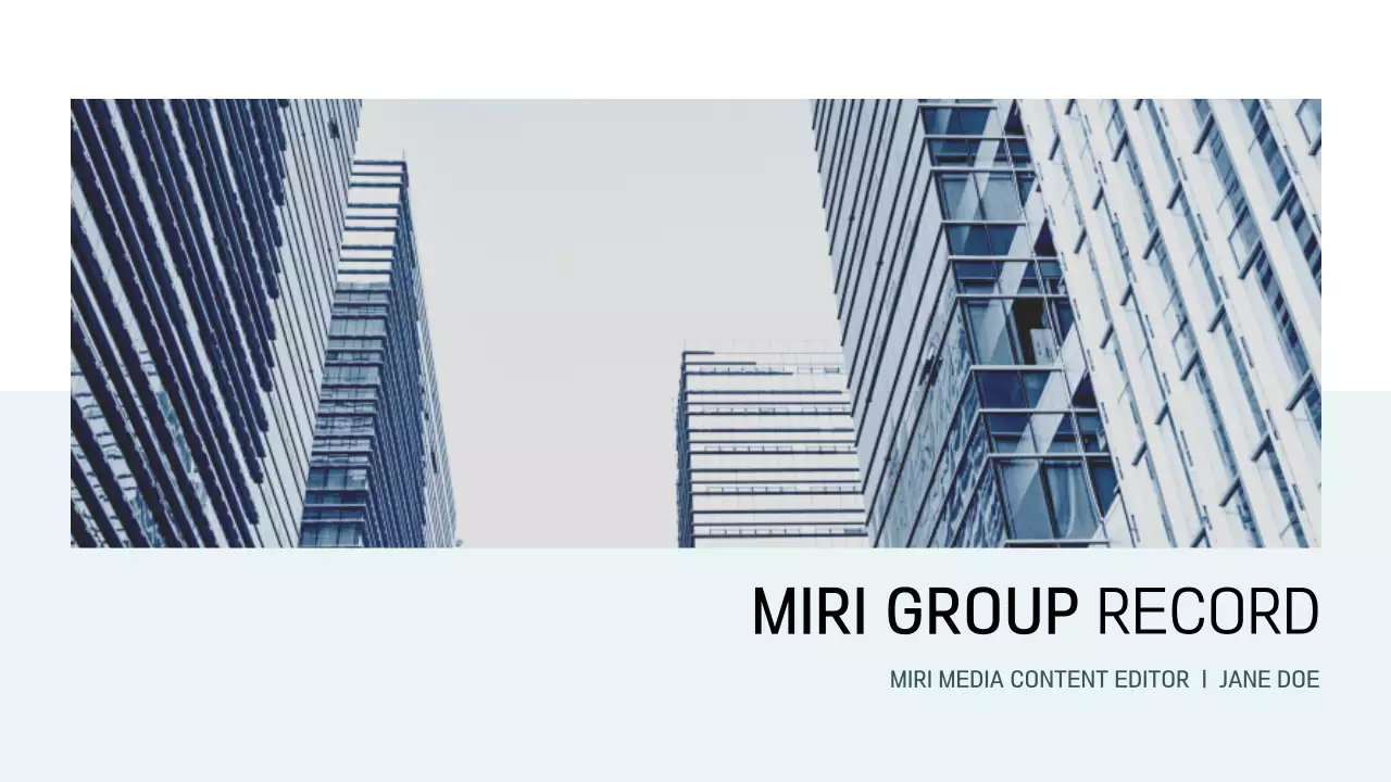 Blue Modern Business Report Presentation