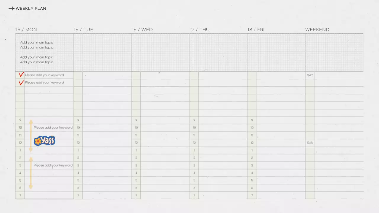 Grey Minimal Work Planner Presentation