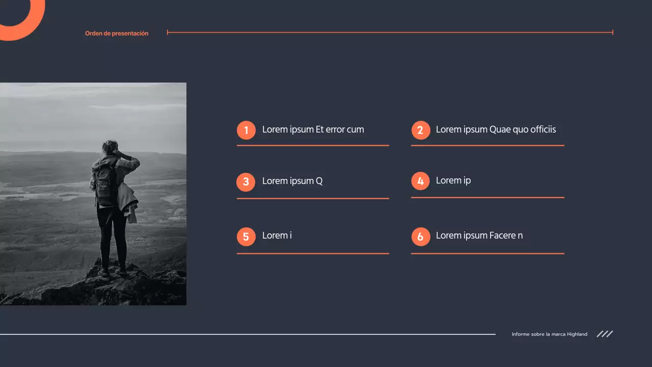 Pulcro informe de tareas de clase en naranja marino