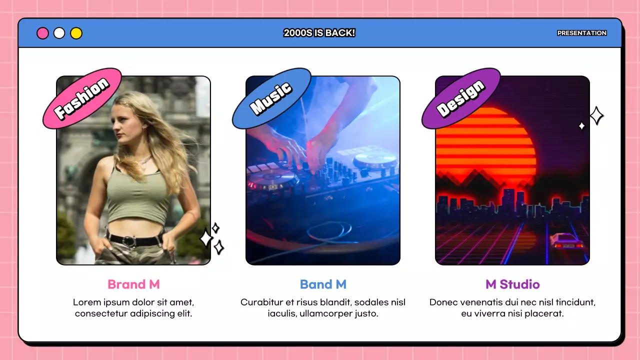 Menganalisis tren Y2K yang norak dengan warna merah muda dan biru