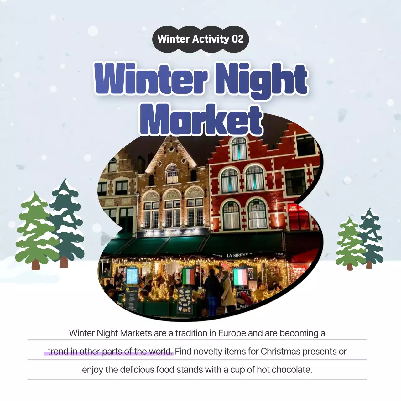 Introducing sky blue and purple winter destinations