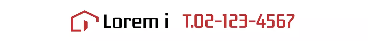 Untuk mempromosikan real estat dengan logo berbentuk rumah berwarna merah dan hitam yang sederhana