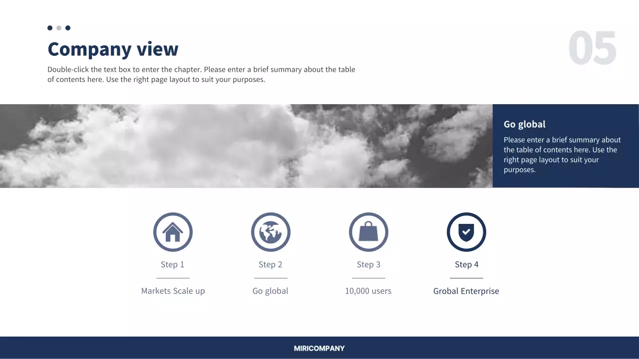 Blue Simple Business Plan Document Presentation