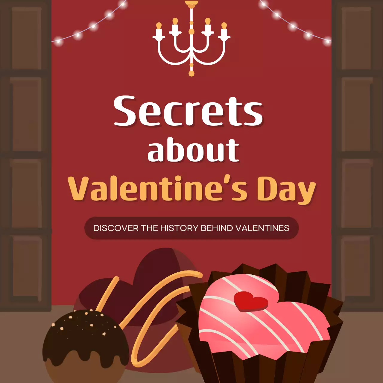 Valentine's Day TMI in burgundy and brown