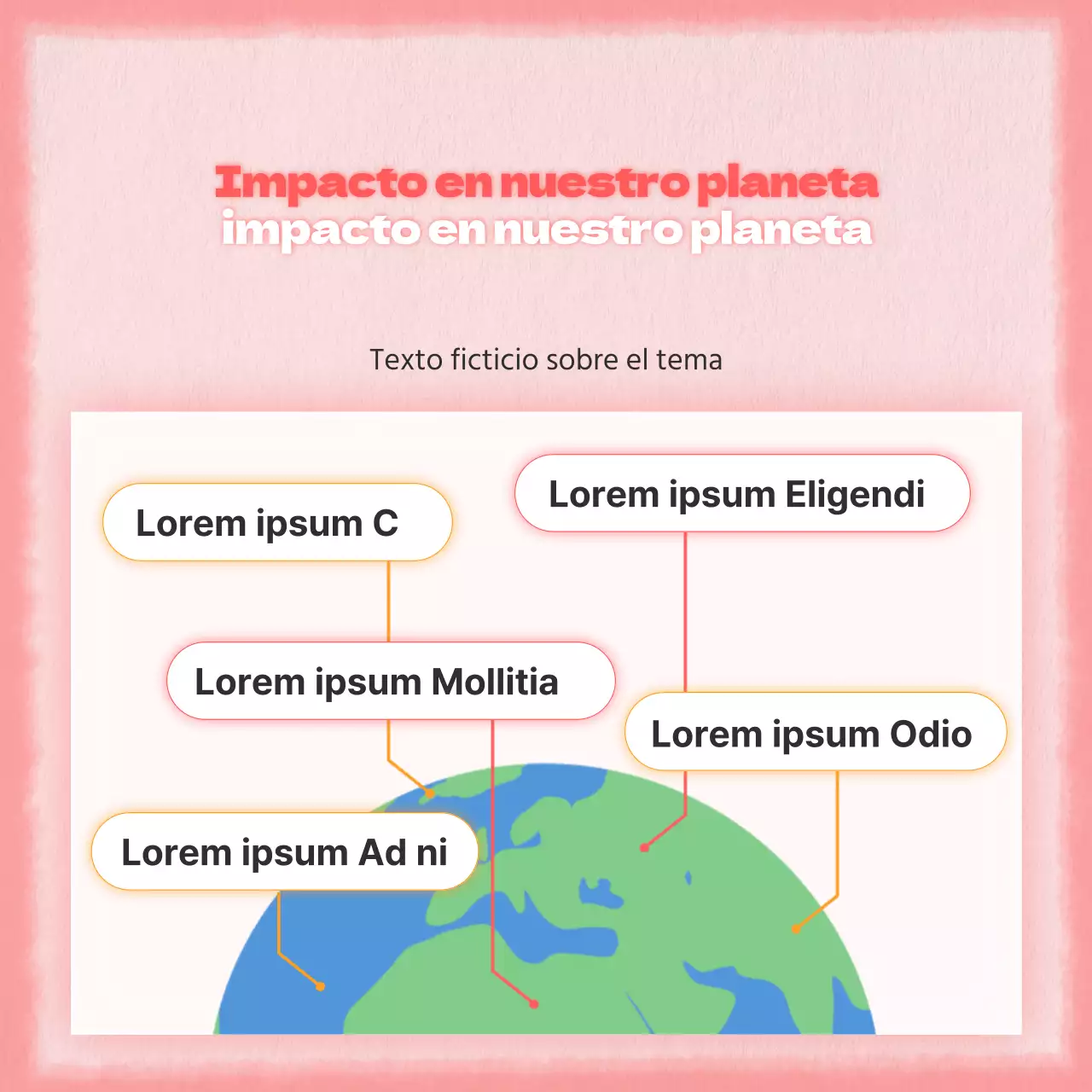 Observaciones climáticas en rosa y rojo