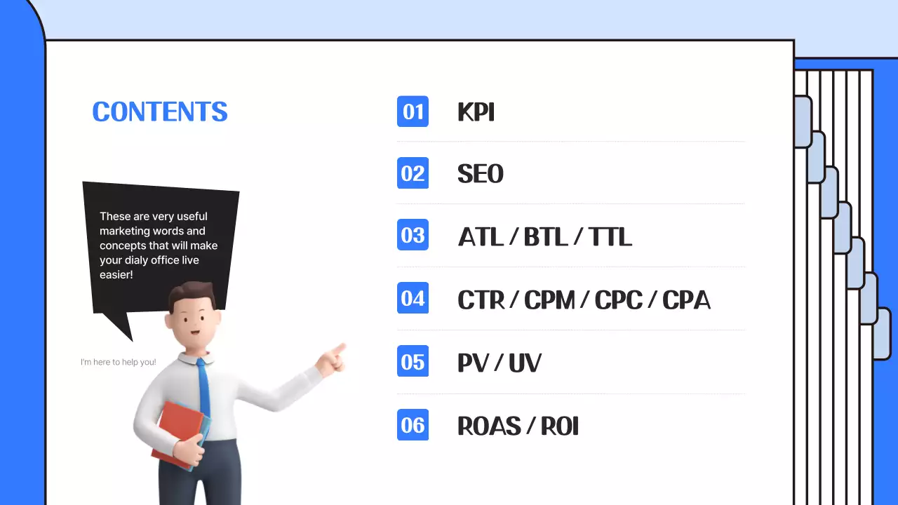 Blue Professional Marketing Guide Presentation