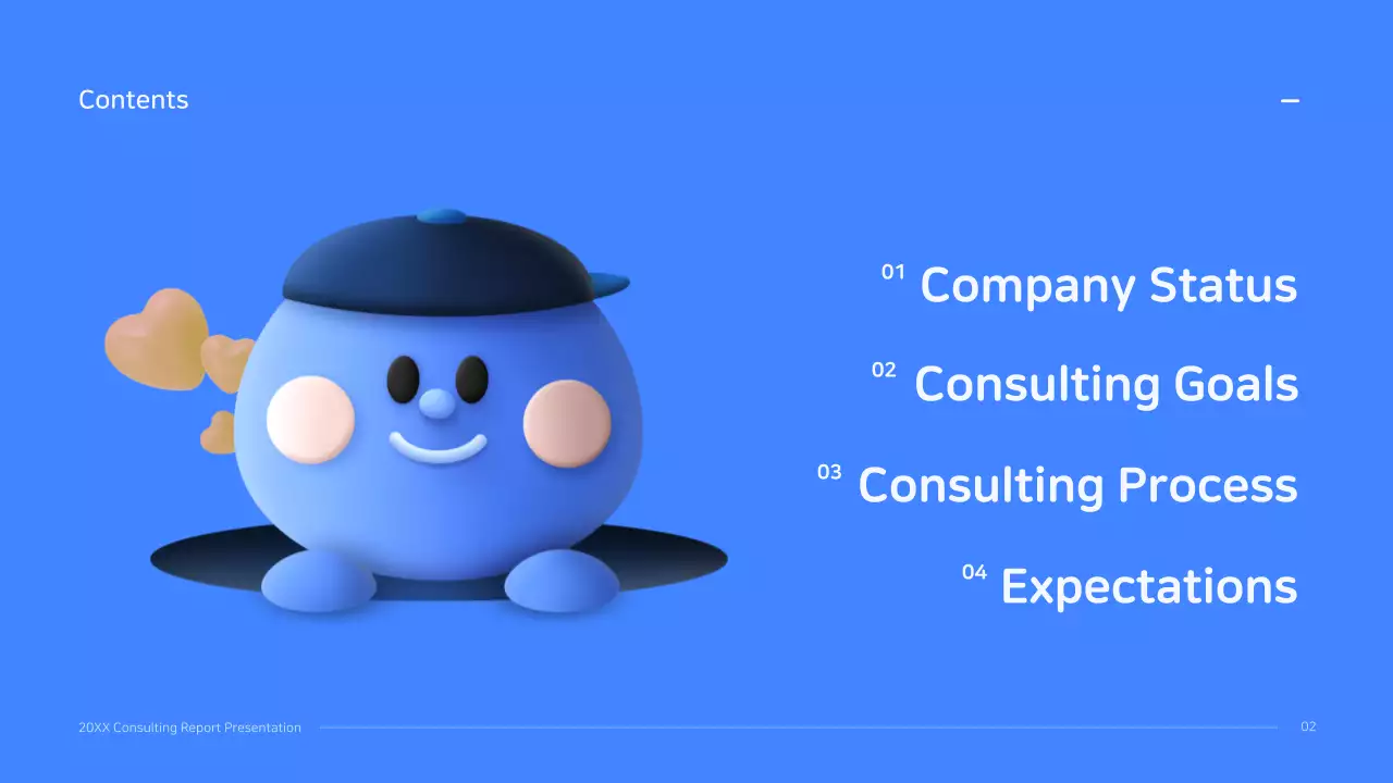 Blue Modern Consulting Report Presentation