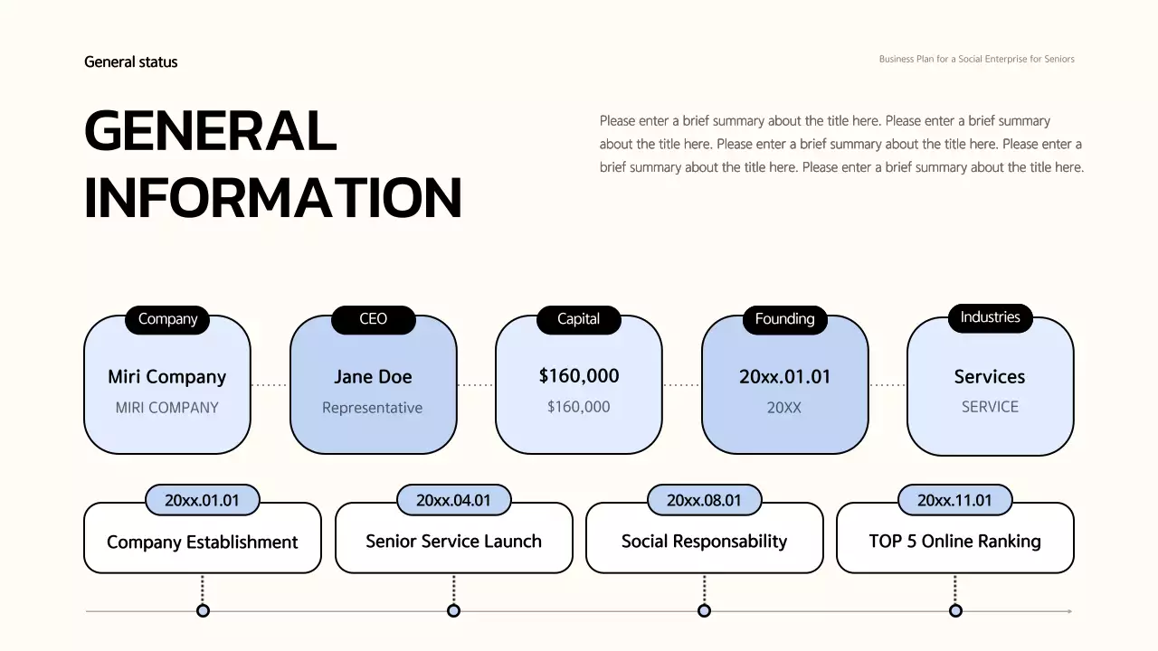 노란색 최소 비즈니스 계획 문서 프레젠테이션