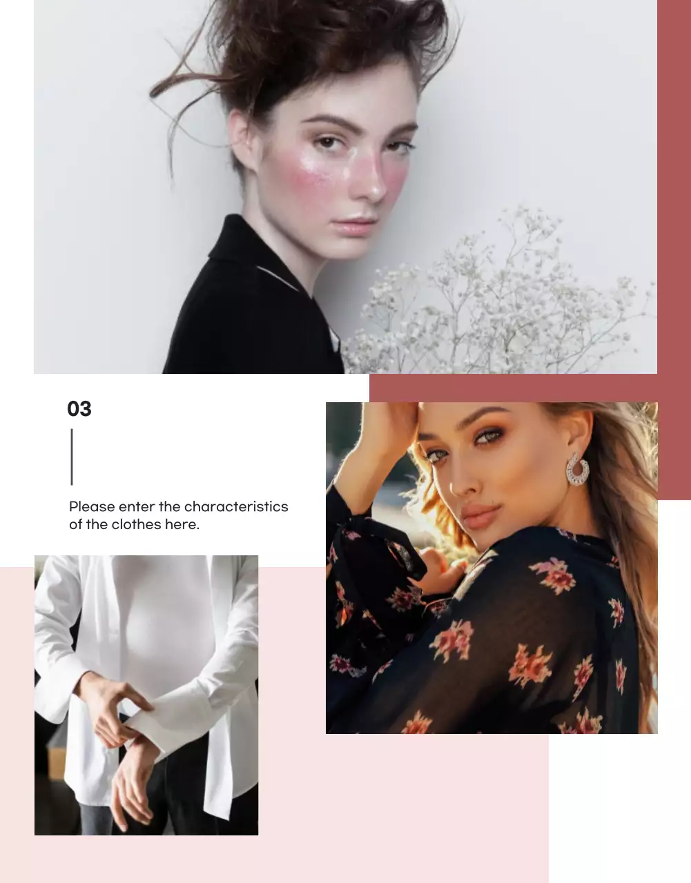 Pink Modern Fashion Promotion Poster