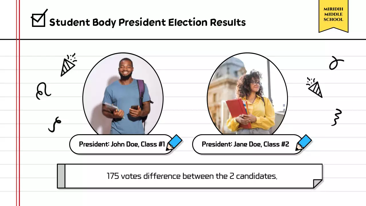 Yellow Simple Elections Announcement Presentation