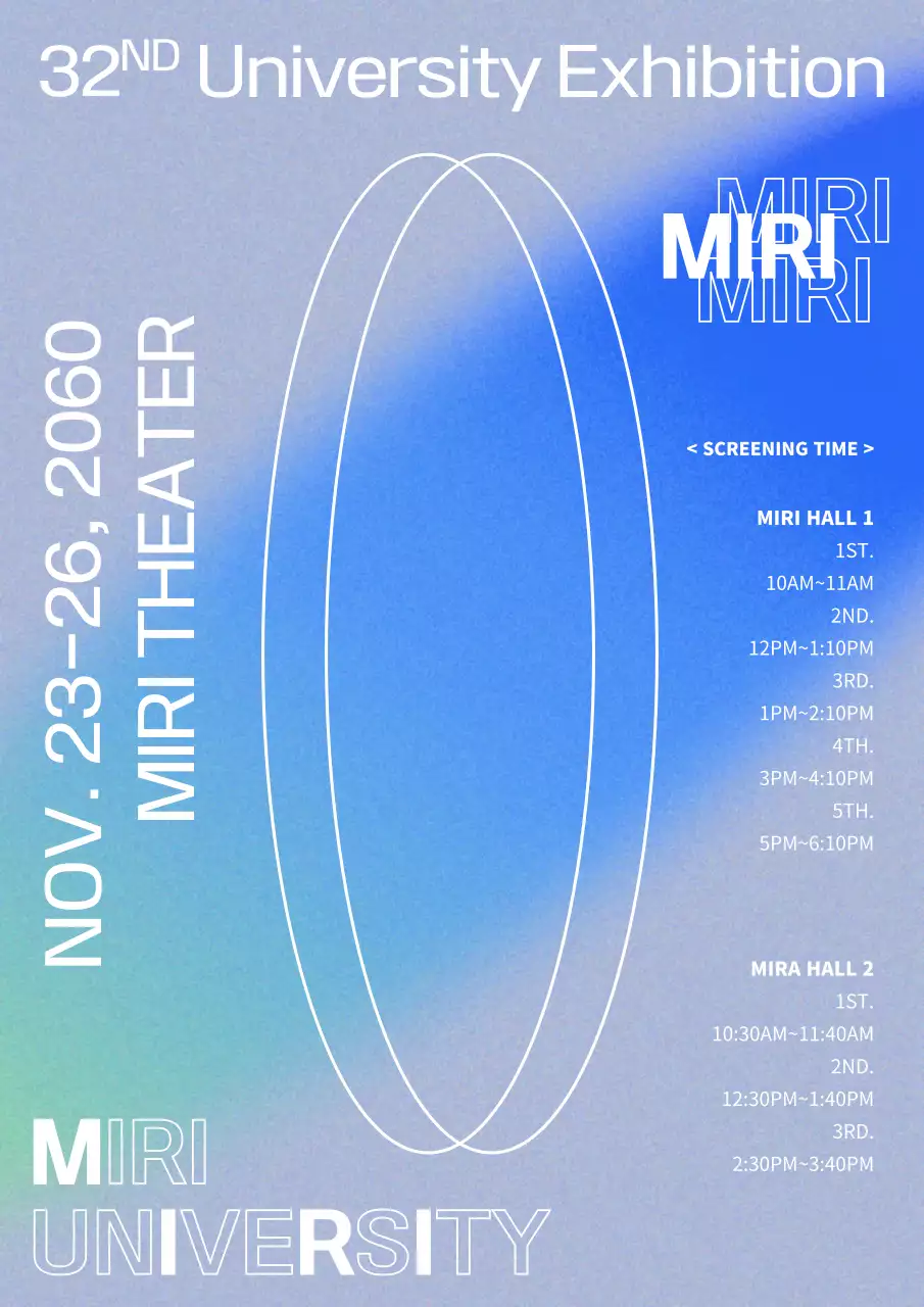 A simple graduation party with a subtle blue gradient