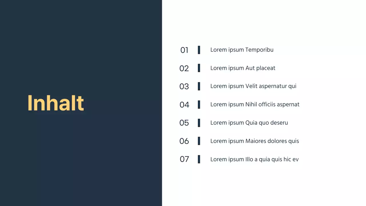 Eine einfache, marineblaue und gelbe Einführungspräsentation für die Öffentlichkeitsarbeit einer Universität
