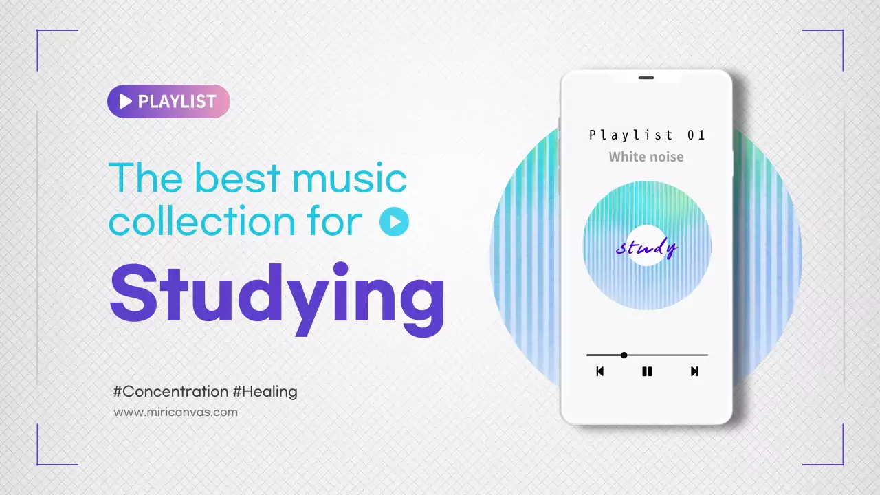 White Modern Music Playlist Promotion YouTube Thumbnail