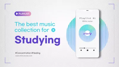 White Modern Music Playlist Promotion YouTube Thumbnail