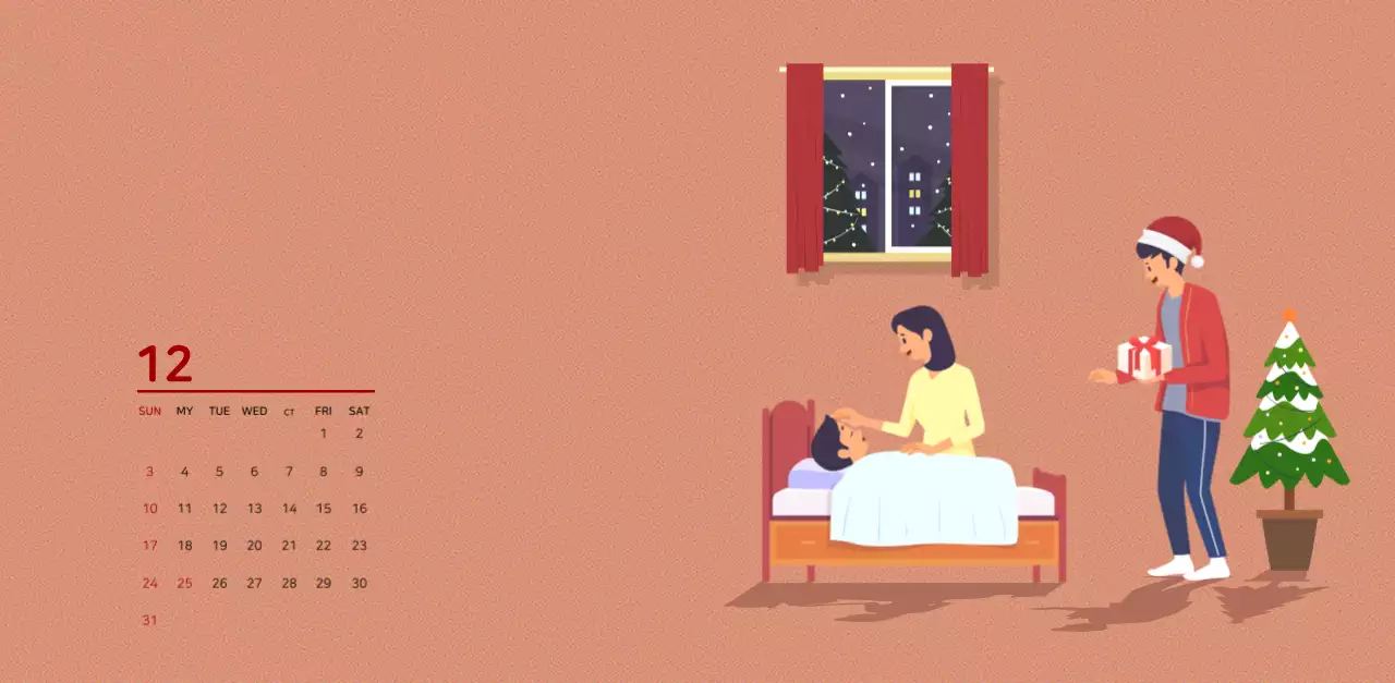 Multicolored family illustration concept