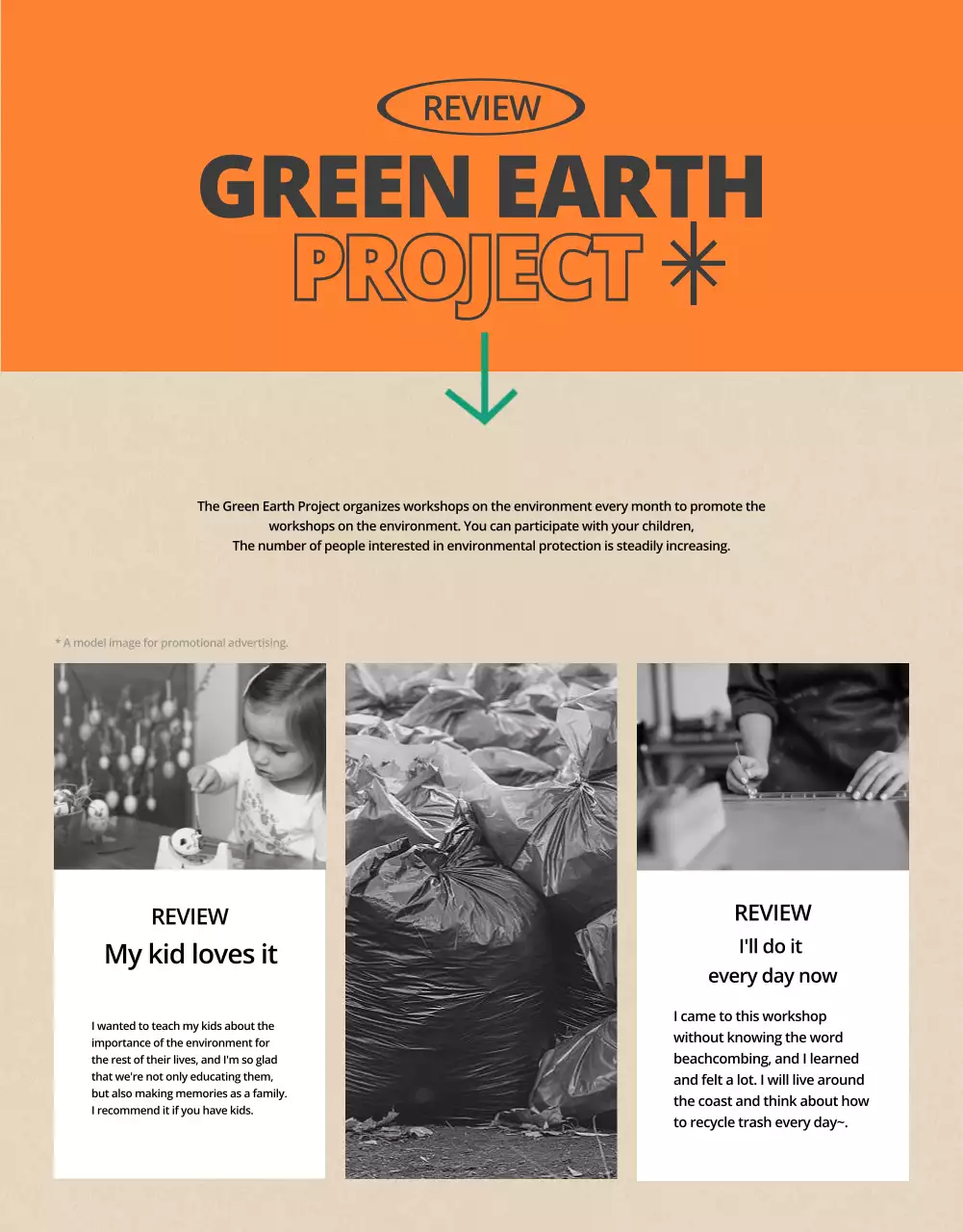 Vintage Beachcombing Workshop Guide in Green, Orange, and Blue