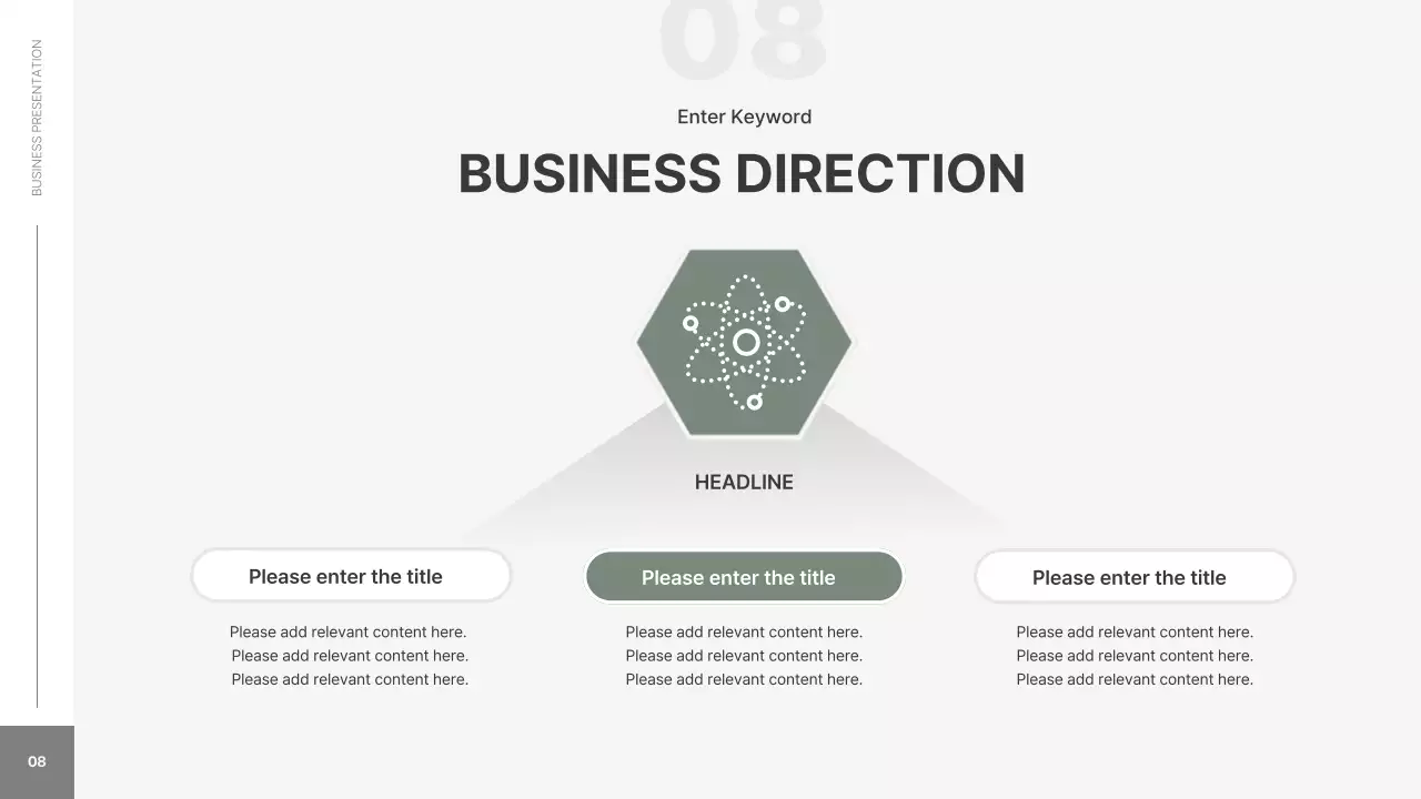 세이지 미니멀 비즈니스 프레젠테이션