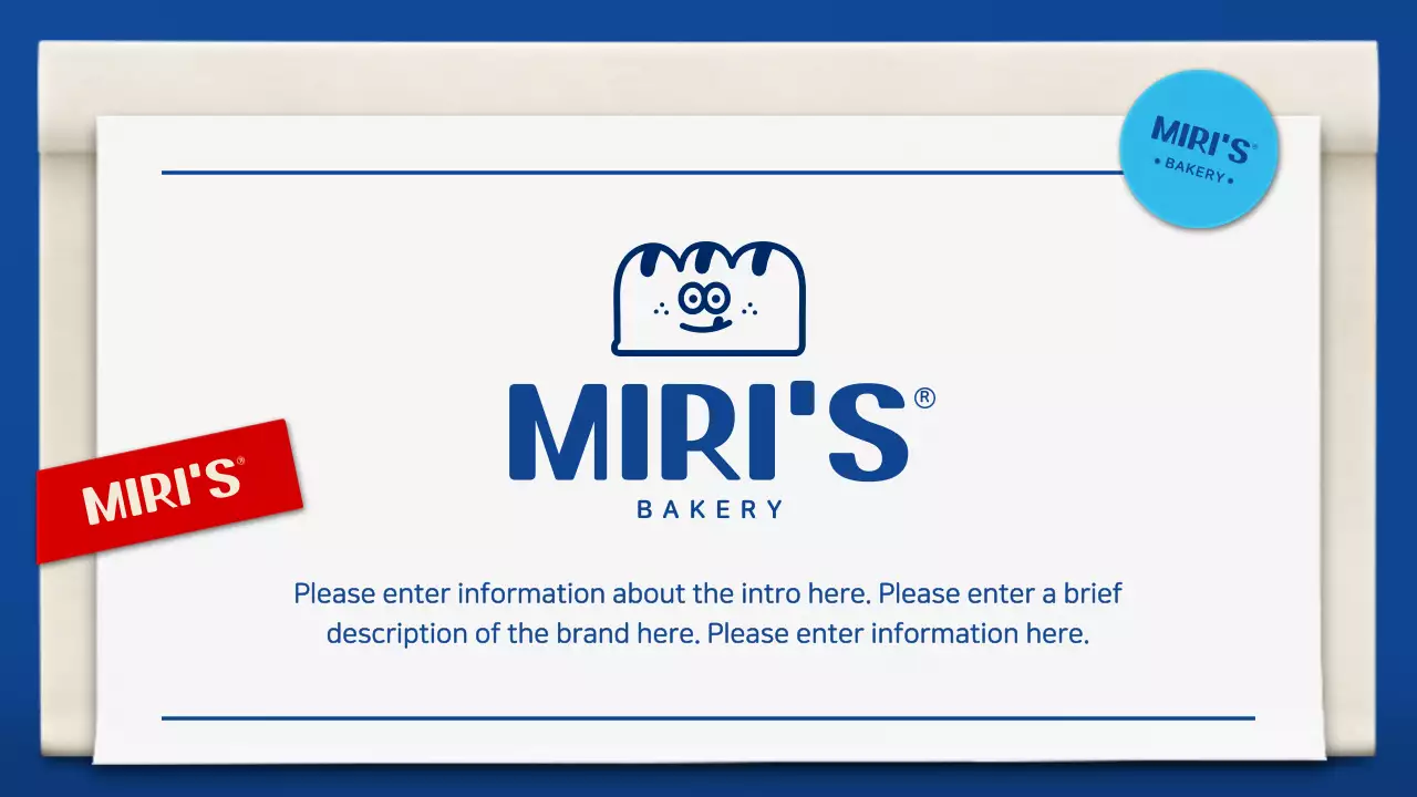 Blue Modern Bakery Portfolio Presentation