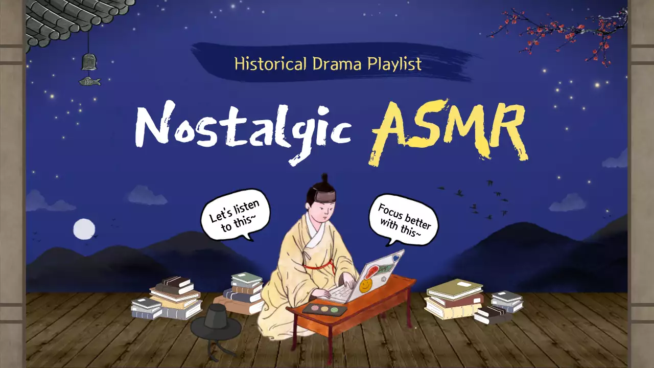 Blue Traditional Asmr Playlist YouTube Thumbnail