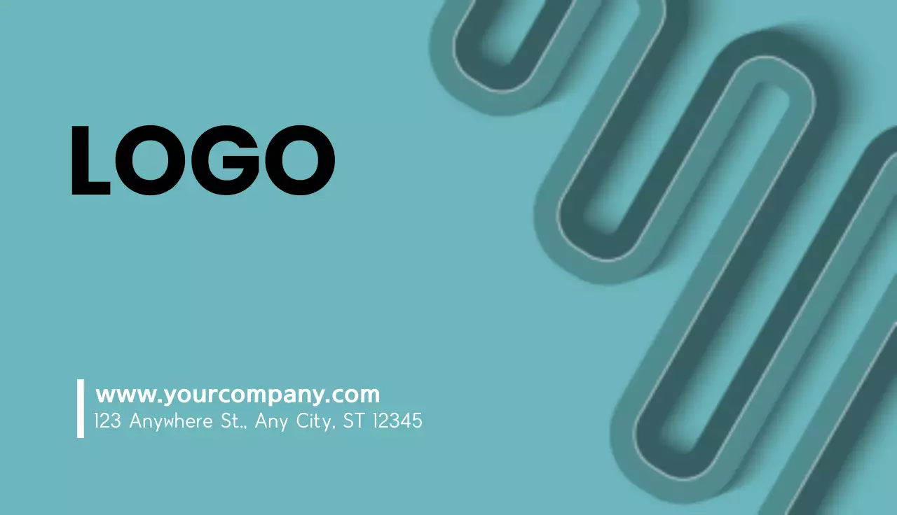 Computer graphic pattern business card