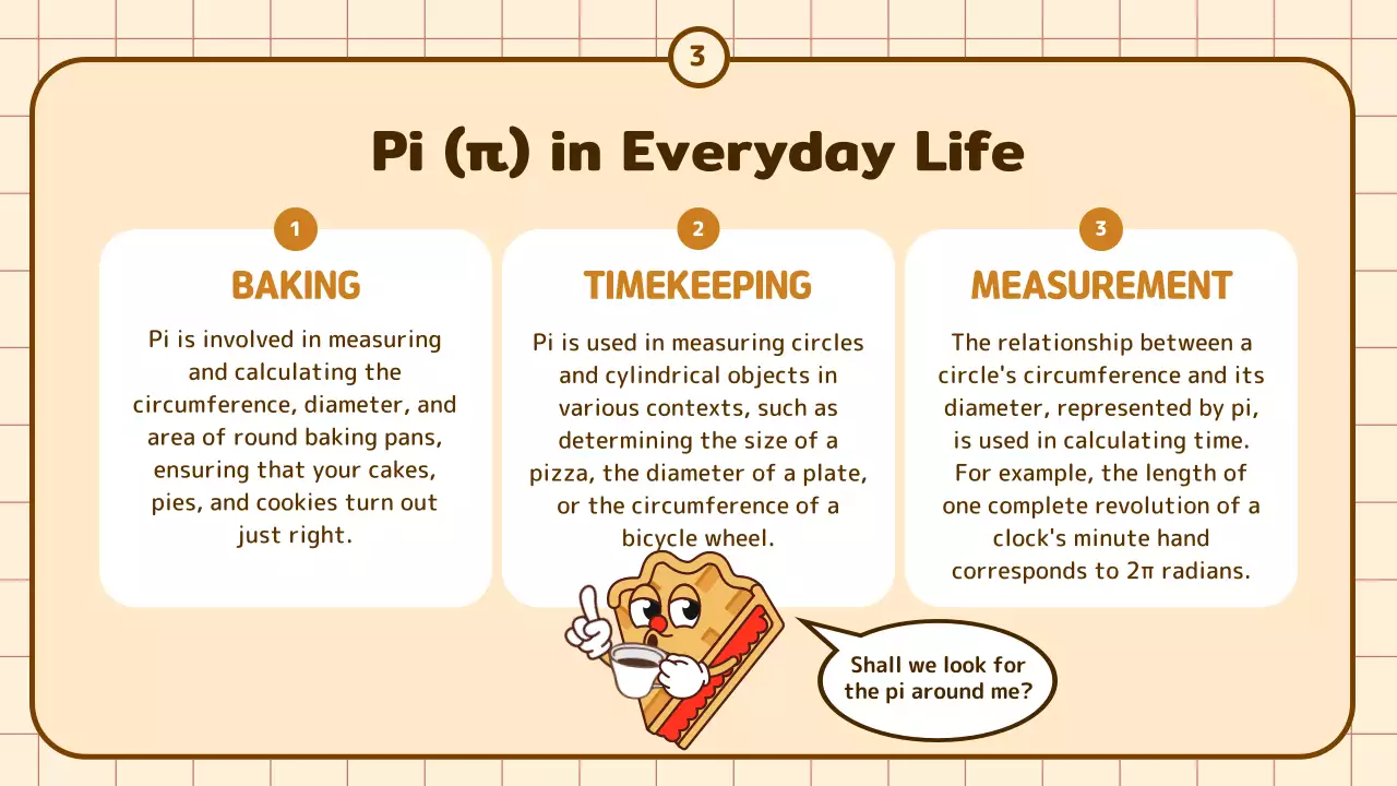 Cute Cartoon Circumference Training in Beige and Brown
