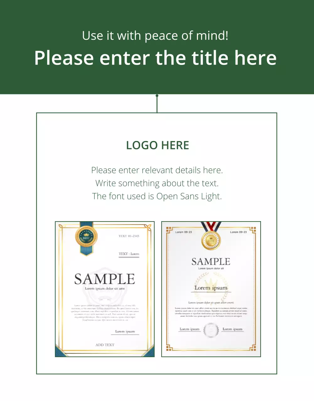 Sell green, natural concept sanitizer products