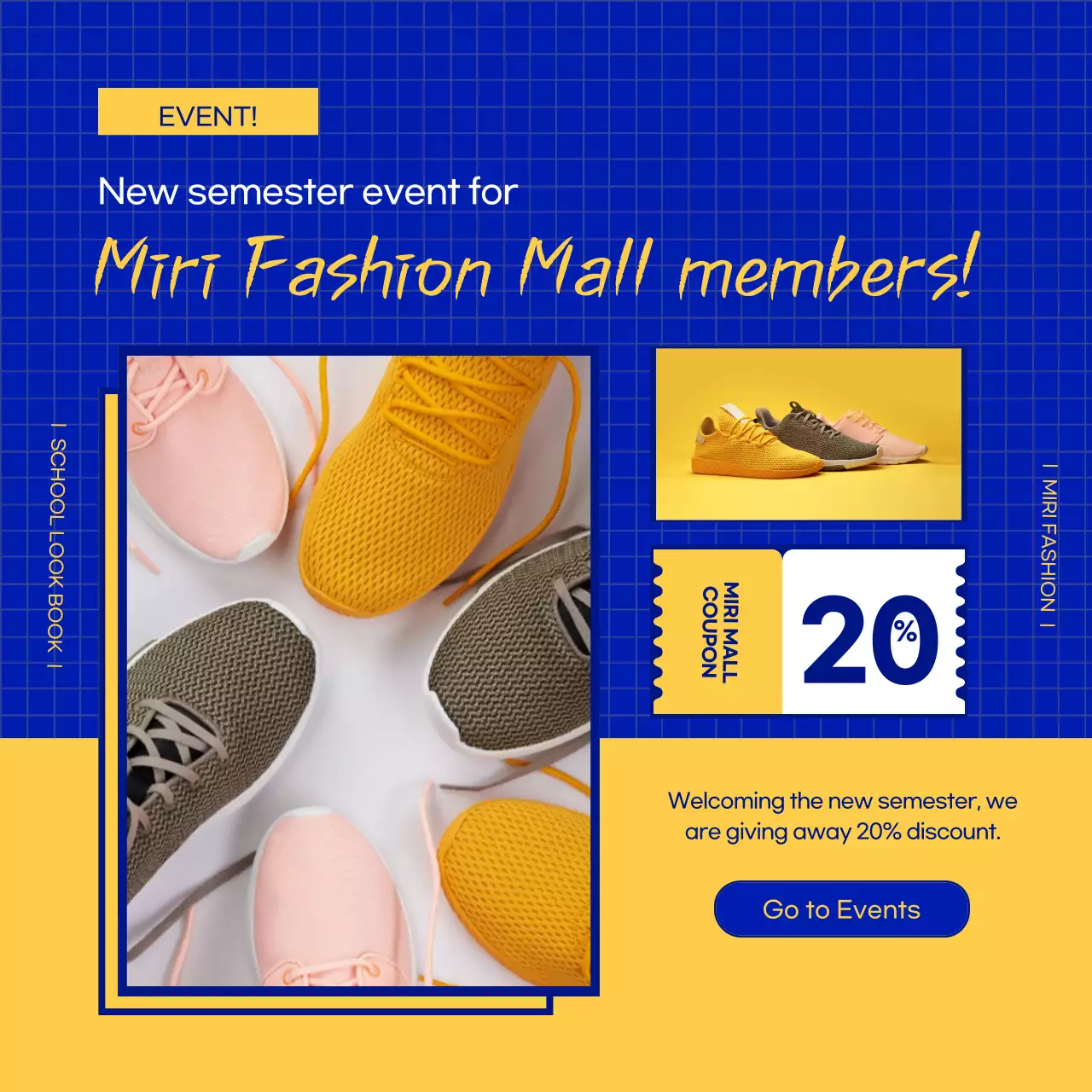 Yellow Trendy Fashion Promotion Instagram Carousel
