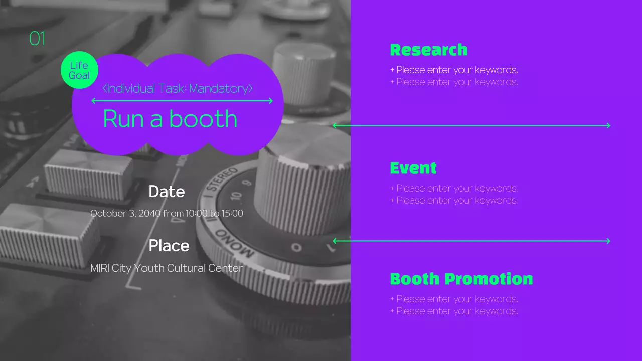 Purple Modern Volunteer Report Presentation