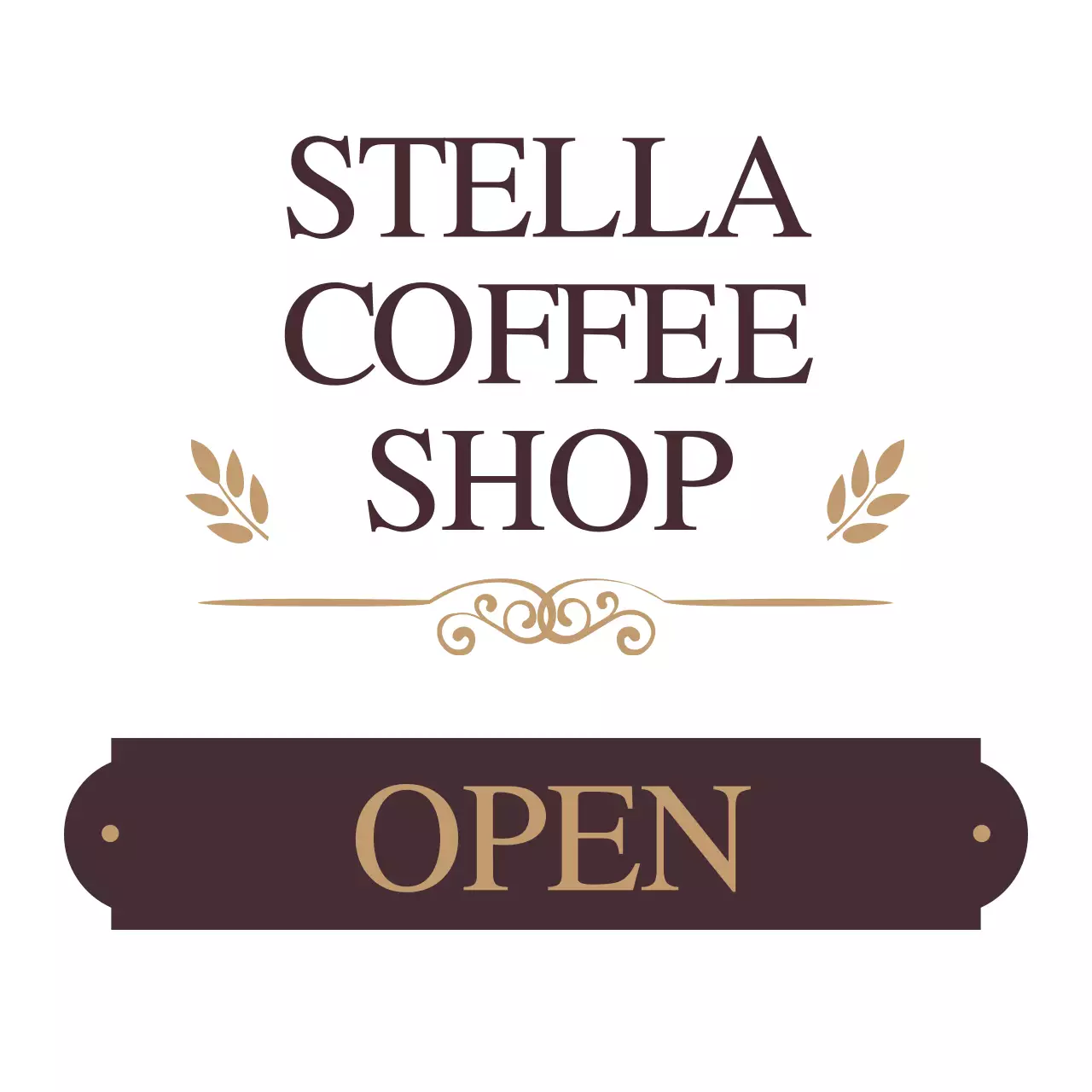 Brown Classic Coffee Announcement Banner