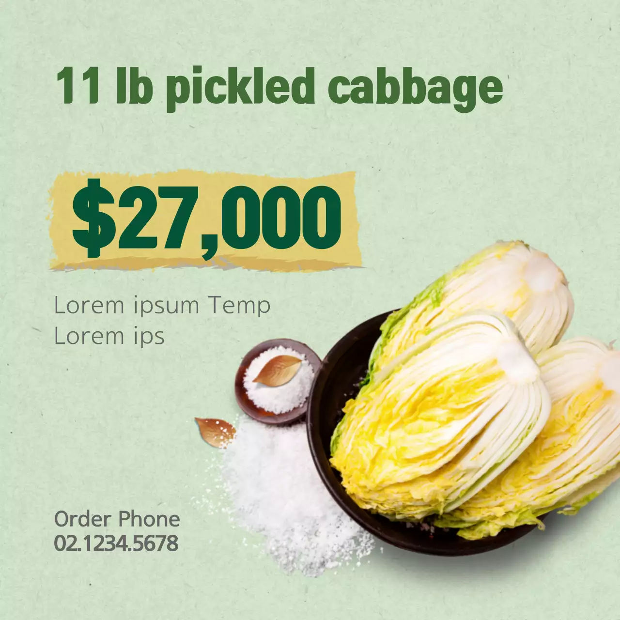 Green Traditional Food Promotion Banner