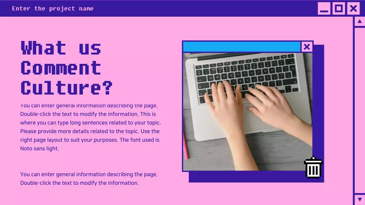 Blue Retro Internet Presentation